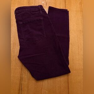 LOFT Maroon Corduroy Pants
